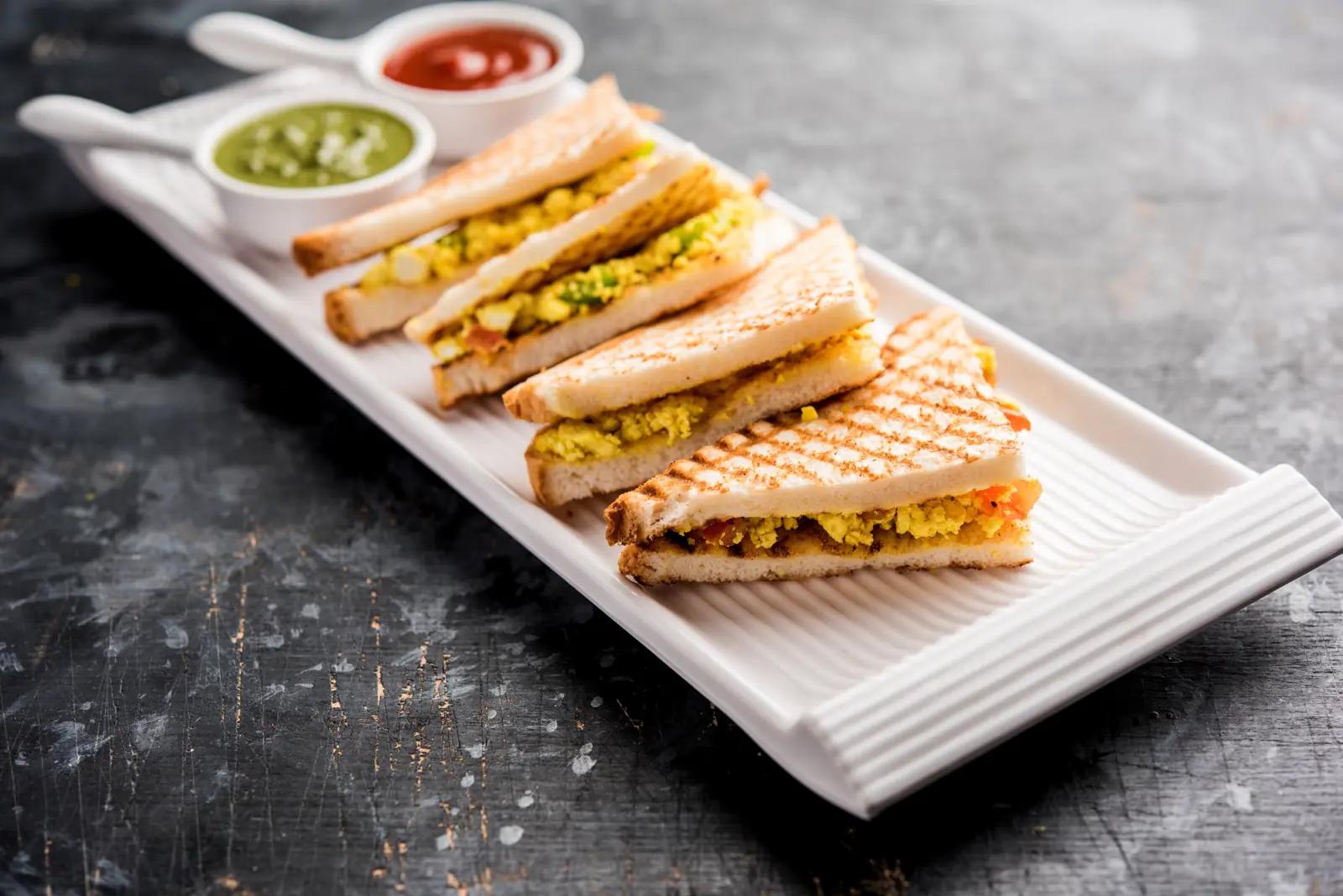 Roast Paneer Tikka Sandwich